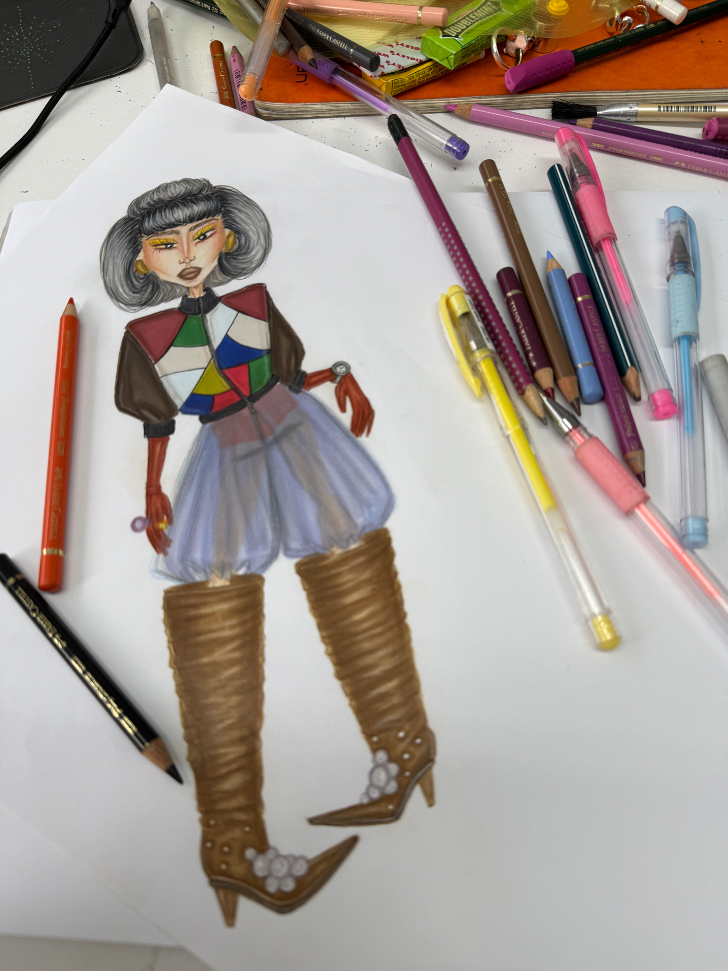 Student illustration — second year 8